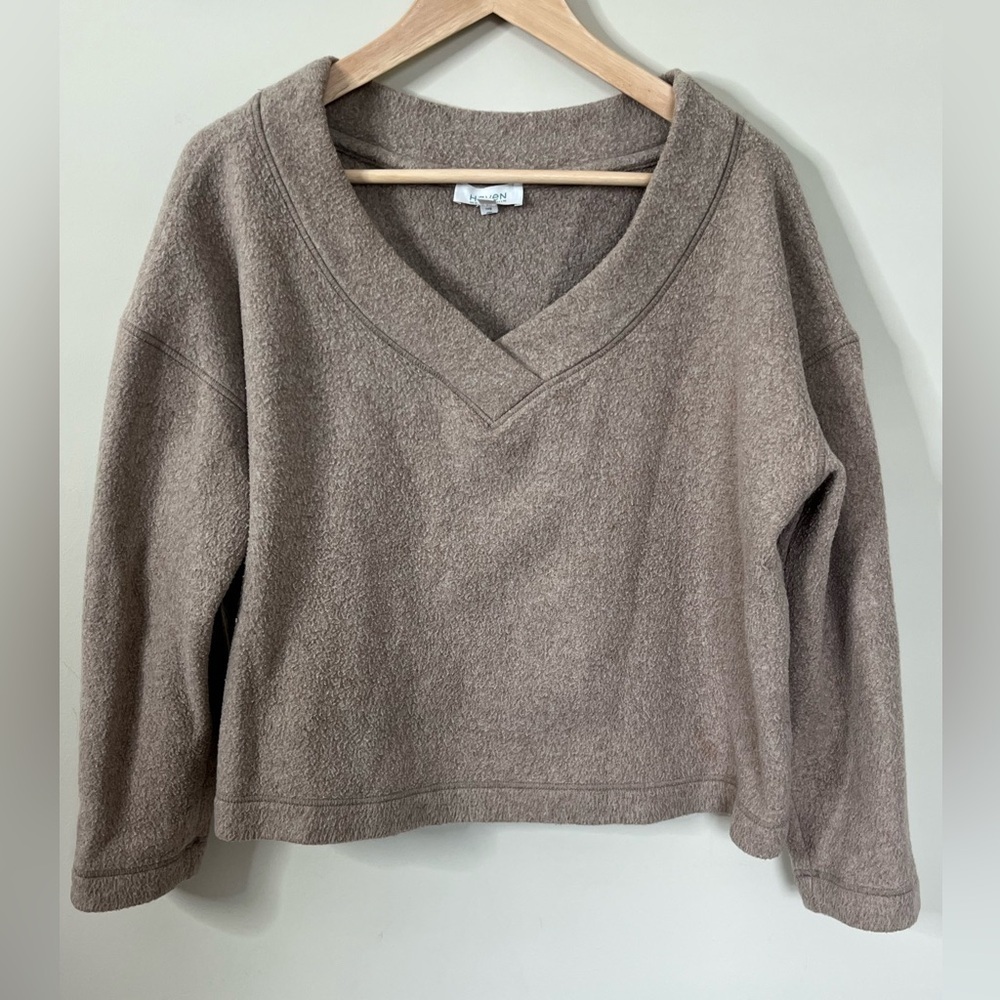 Haven Well Within Sweater Brown Size Medium Cotton Blend